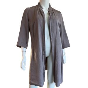 Vintage‎ Stills Atelier Trench Coat Linen Quiet Luxury Old Money Minimalist L